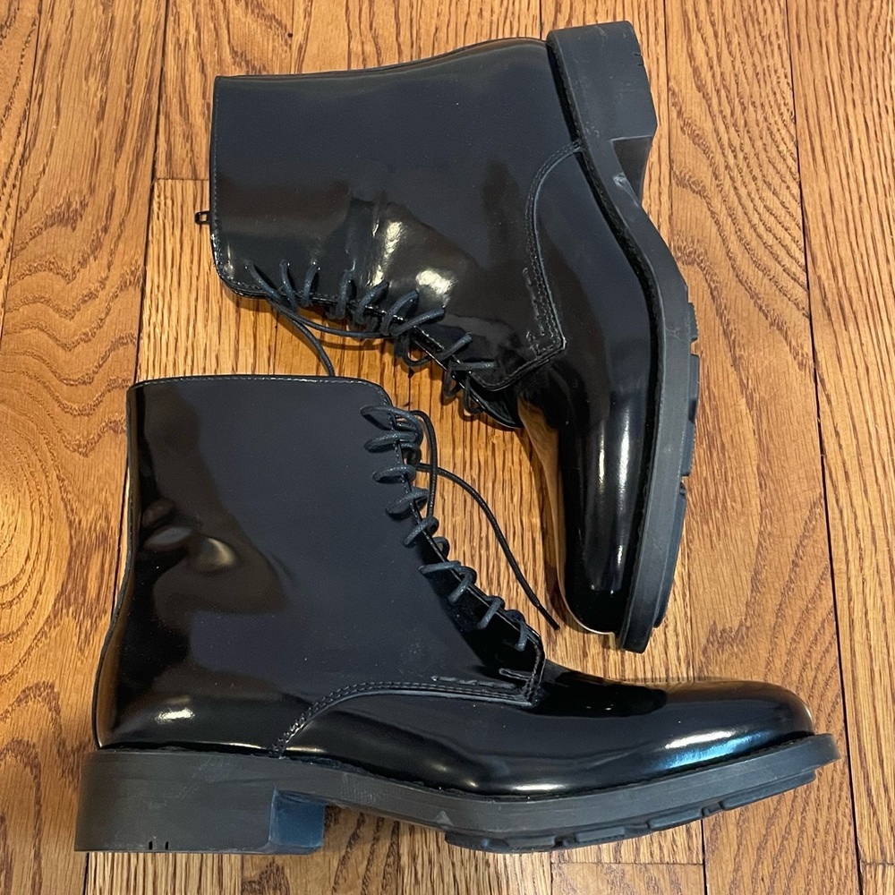 Black Patent Leather Ankle Boots by Kurt Geiger - Picture 5 of 9